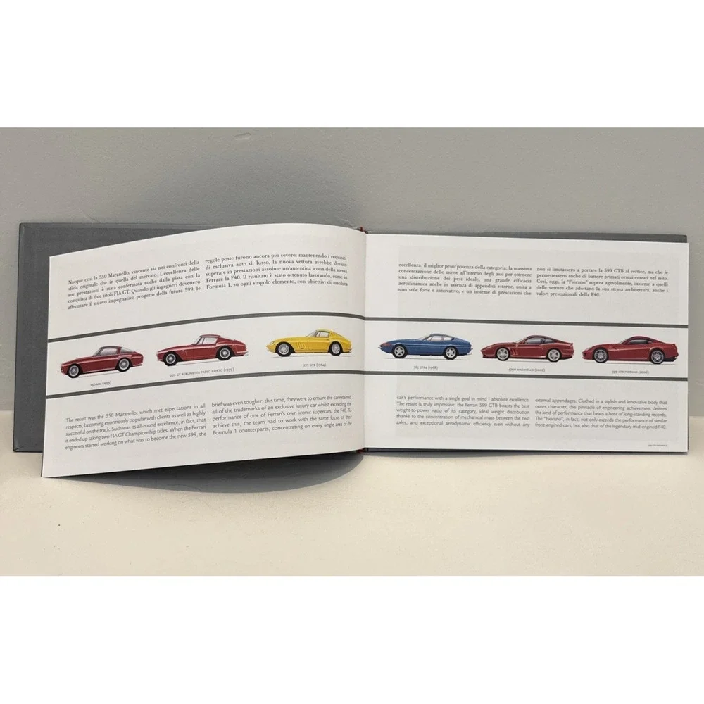 Ferrari 599 GTB Fiorano 80 Page Hardcover Sales Brochure 2006 English Italian